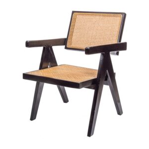 Silla ratán con teca