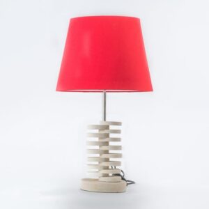 Lampara Con Base De Piedra Y Sombra