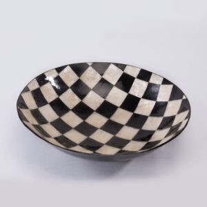 Bowl De Nacar Con Cuadros