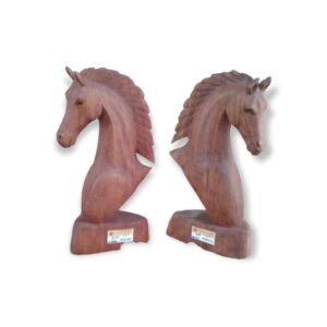 Cabeza De Caballo Madera 40Cm