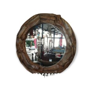 Espejo Redondo Madera