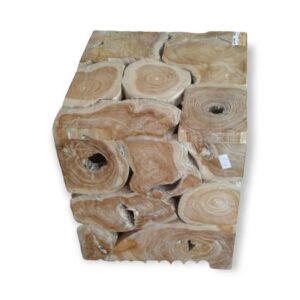 Cubo De Madera 40X40 W/Wash