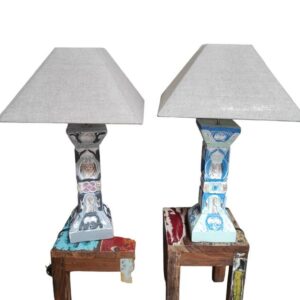 Lampara Pita Tallada Con Sombra