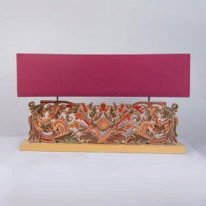 Lámpara Tallada Pita Con Sombra