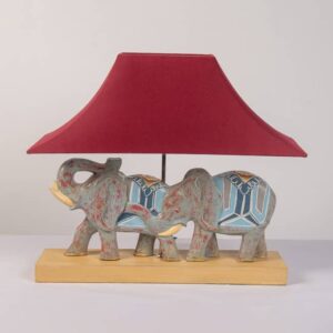 Lámpara  Elefante Con Sombra