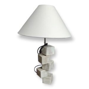 Lampara Trozo De Madera Cuadrado