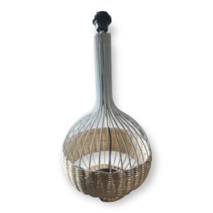 Lampara Ratan Con Hierro Sombra