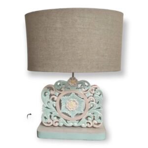 Lampara Pita Tallada Con Sombra