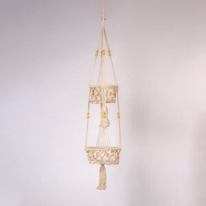 Canasta Tejida Con Bolitas Makreme