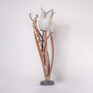 Lampara 1 Flor Fibra Vidrio